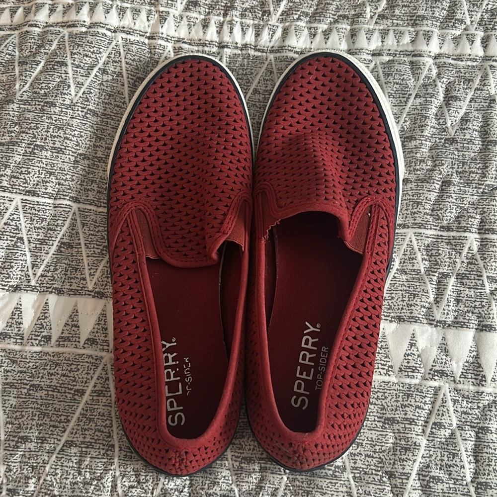 Sperry Red Women's Sneakers Excellent Conditions - Picture 5 of 5